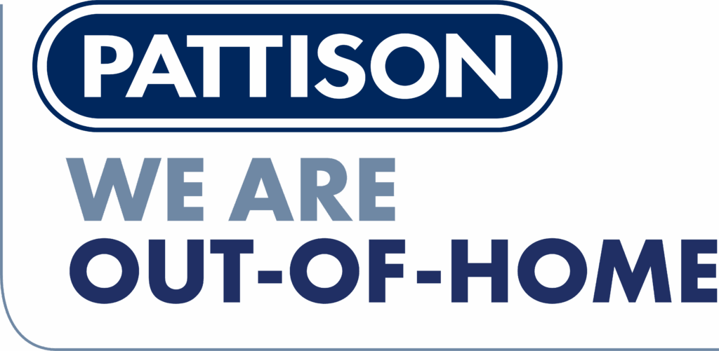Pattison logo, with text that reads: 'We are out-of-home'