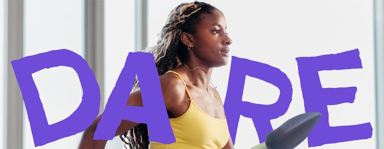 HB25_TWD_Stills_Sheriauna-3_1620x1080px copy A young athlete running in a therapeutic gym.